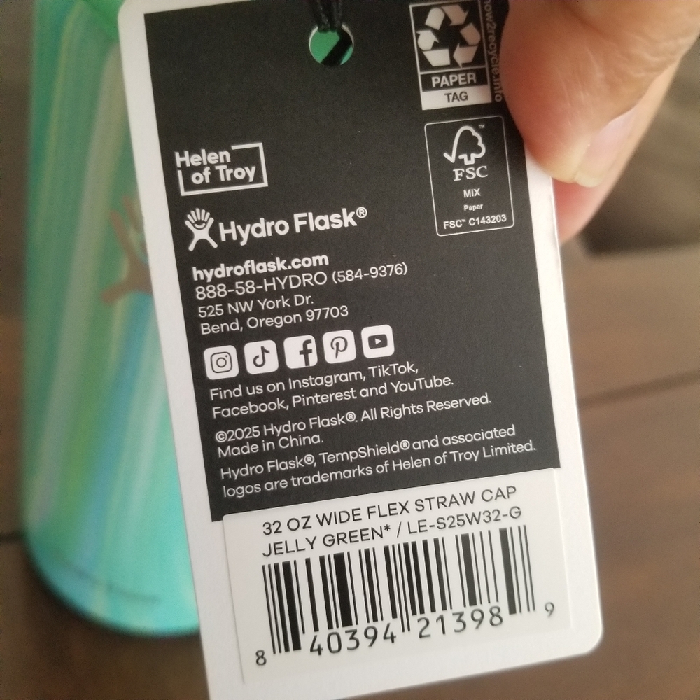 Hydro Flask 32 OZ JELLY GREEN Insulated Tumbler Not Available Anywhere Anymore! - Picture 3 of 5